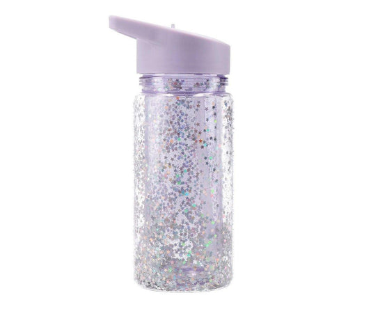 Botella Glitter Stars lilac