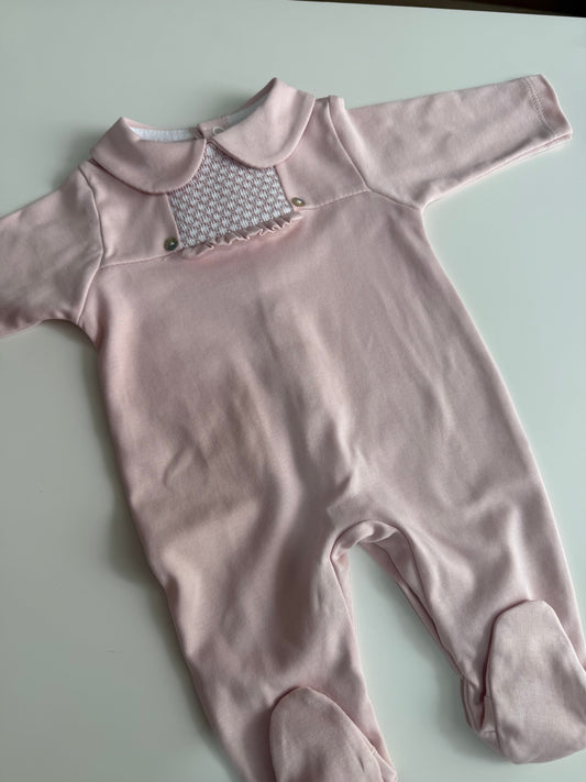 Pijama enterizo rosa 100% algodón