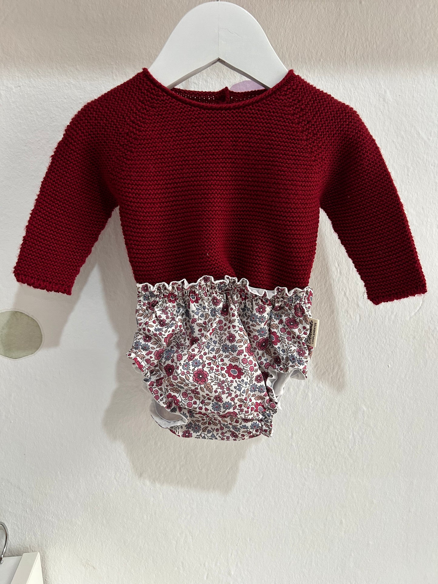 Jersey de punto burdeos