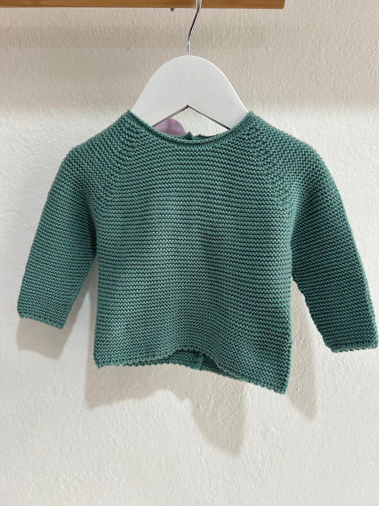 Jersey de punto verde agua