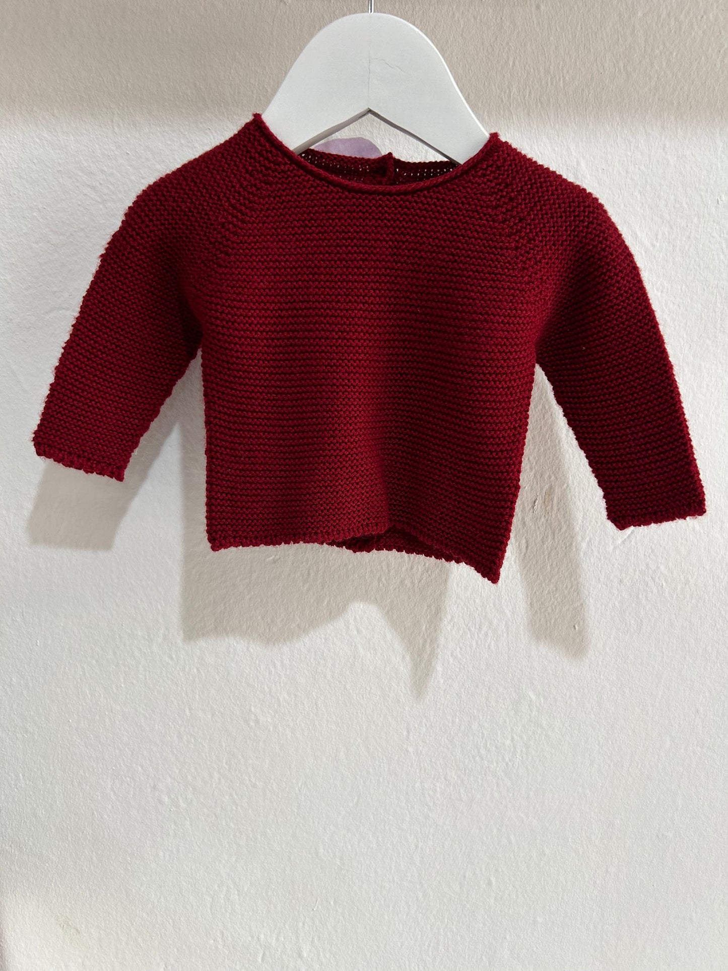 Jersey de punto burdeos