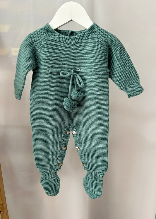 Pelele buzo verde agua