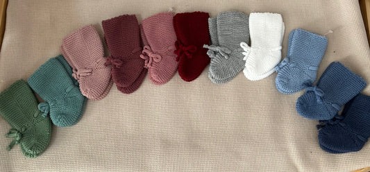 Botitas de punto cordón