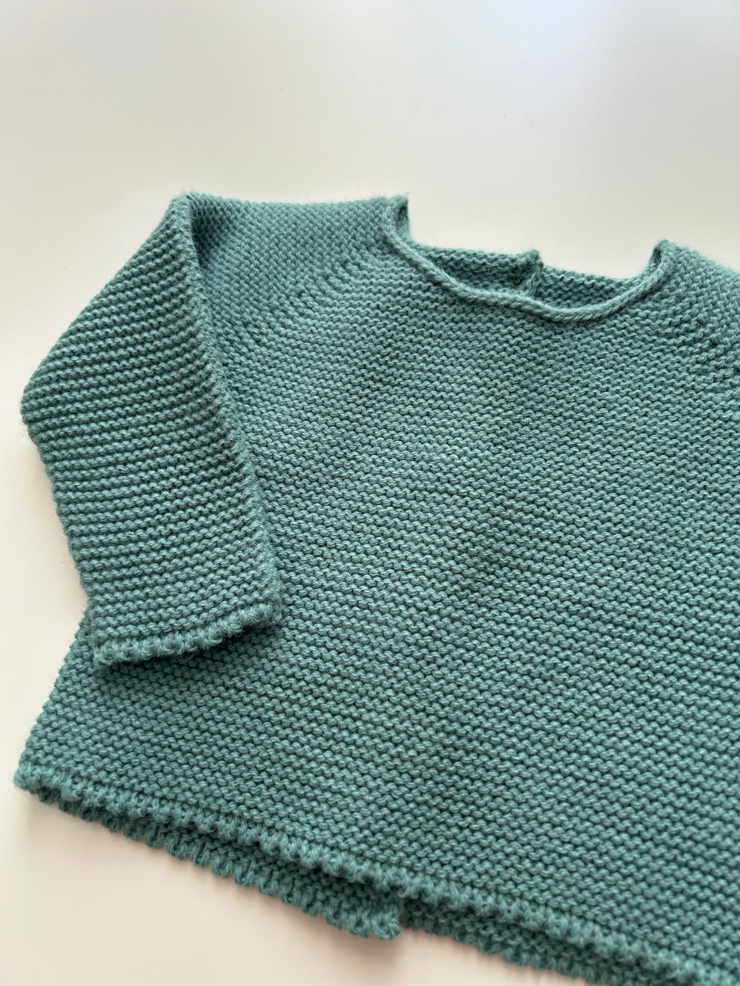 Jersey de punto verde agua