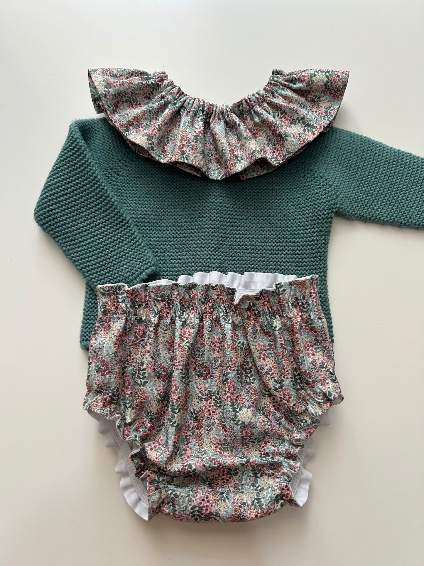 Jersey de punto verde agua