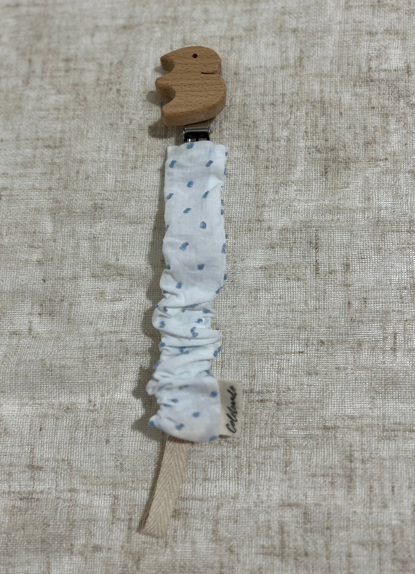 Chupetero plumeti blanco y celeste