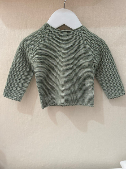 Jersey de hilo verde seco