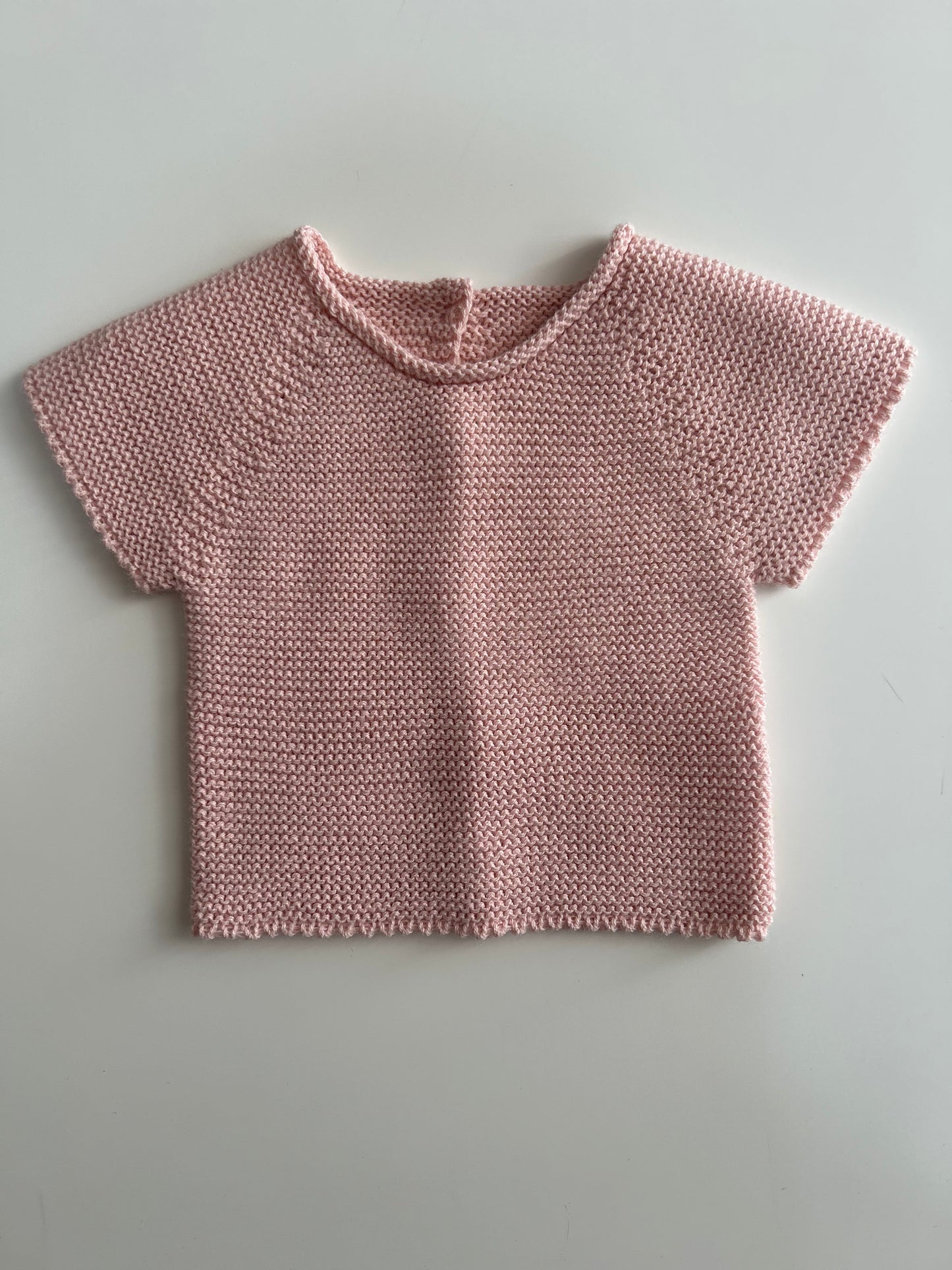 Jersey manga corta rosa claro