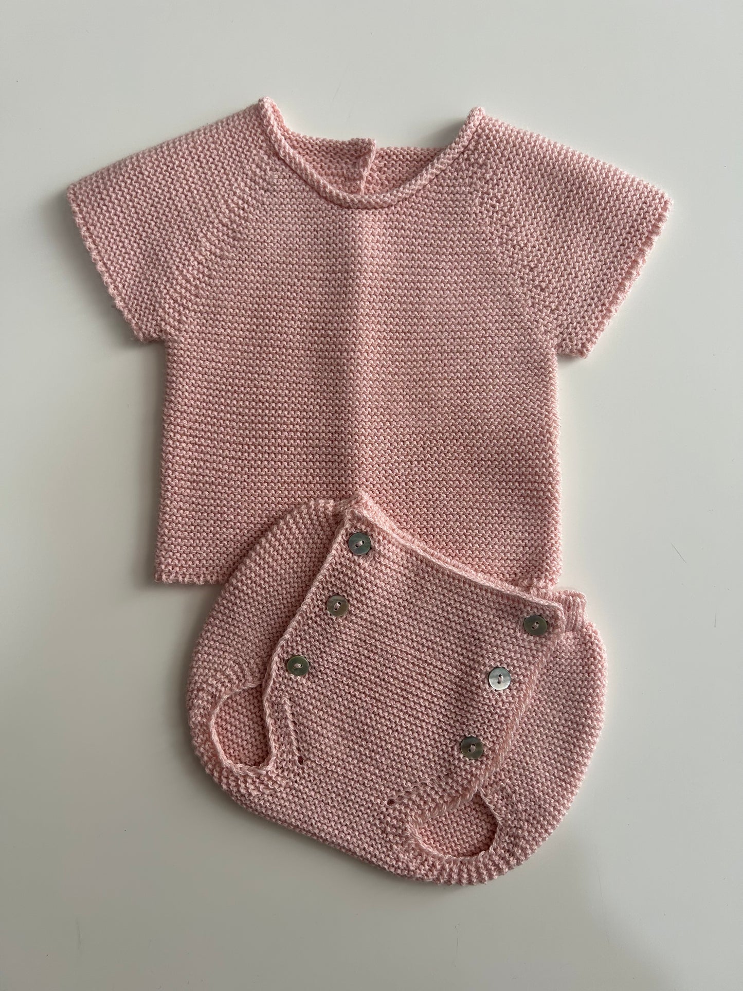 Jersey manga corta rosa claro