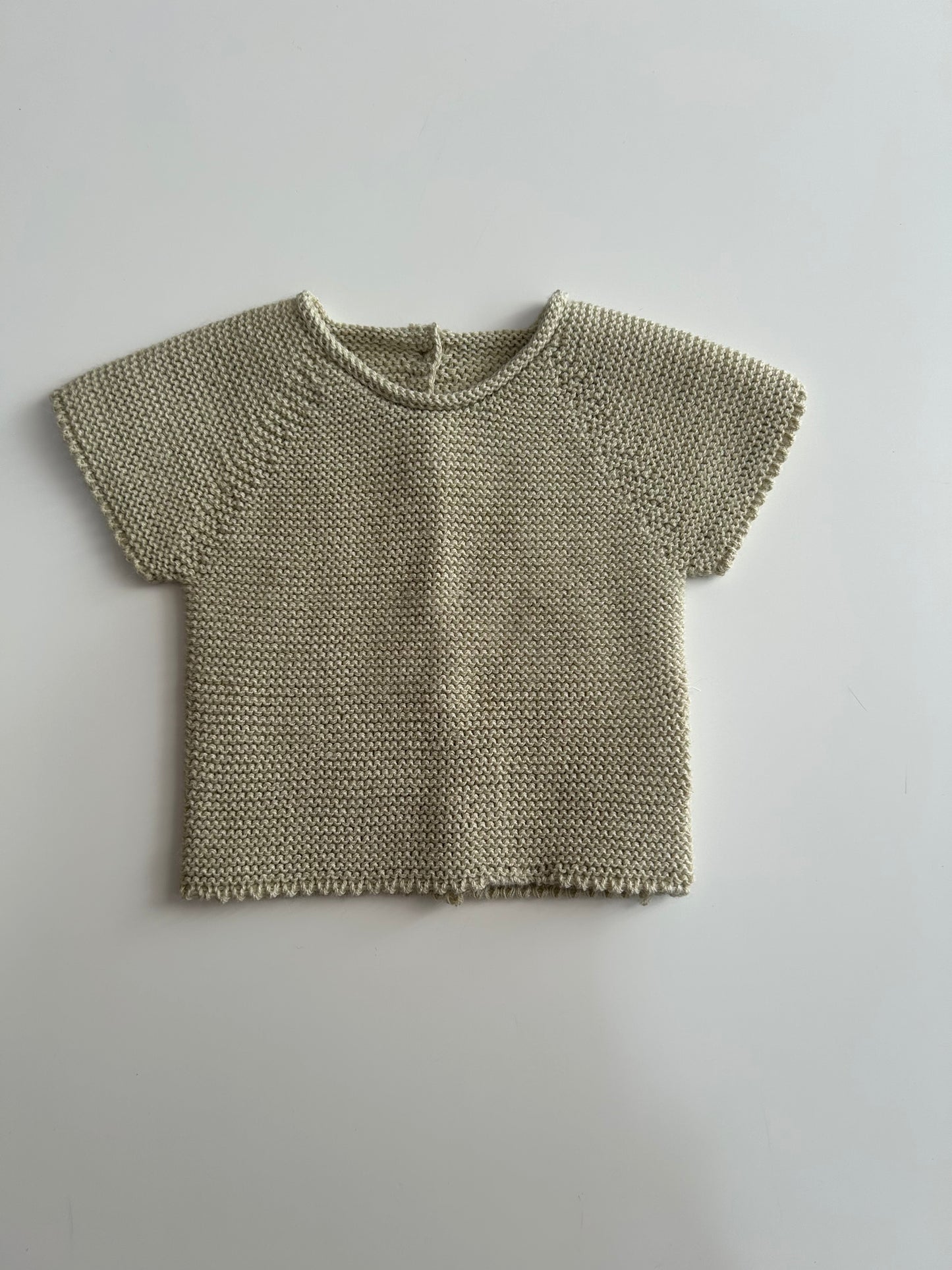 Jersey manga corta beige