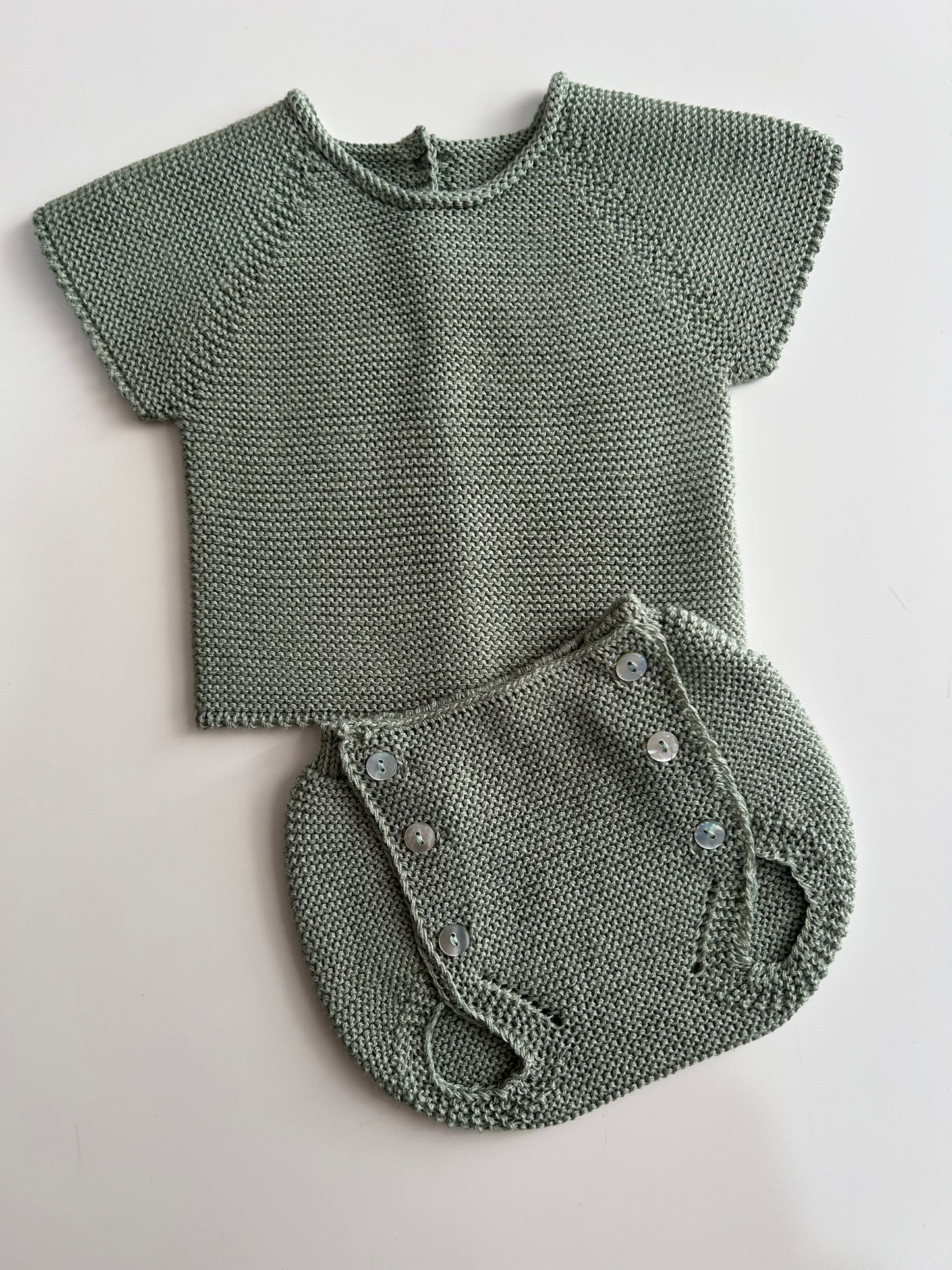 Jersey manga corta verde seco