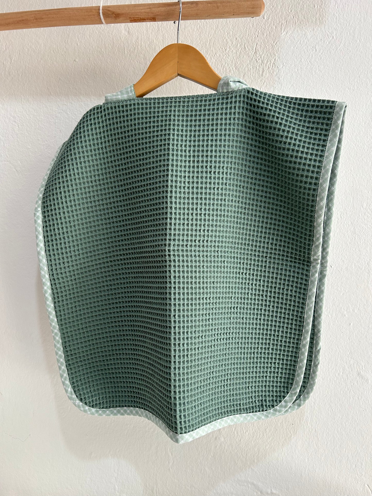 Poncho cuadros mint
