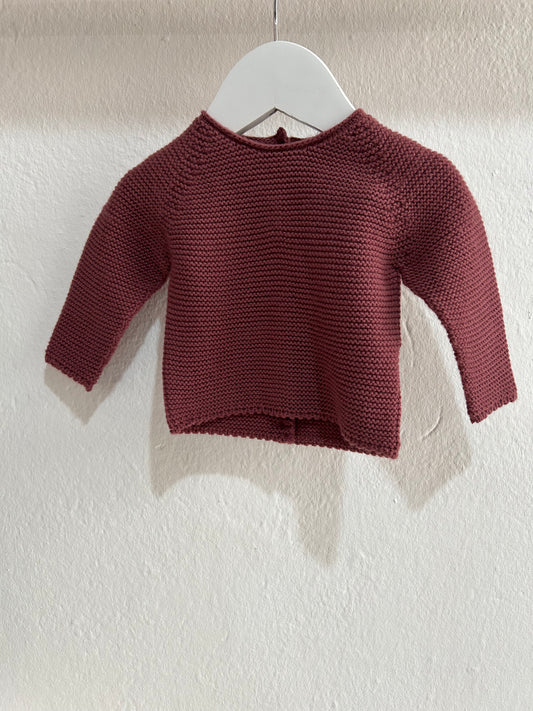 Jersey de punto berenjena