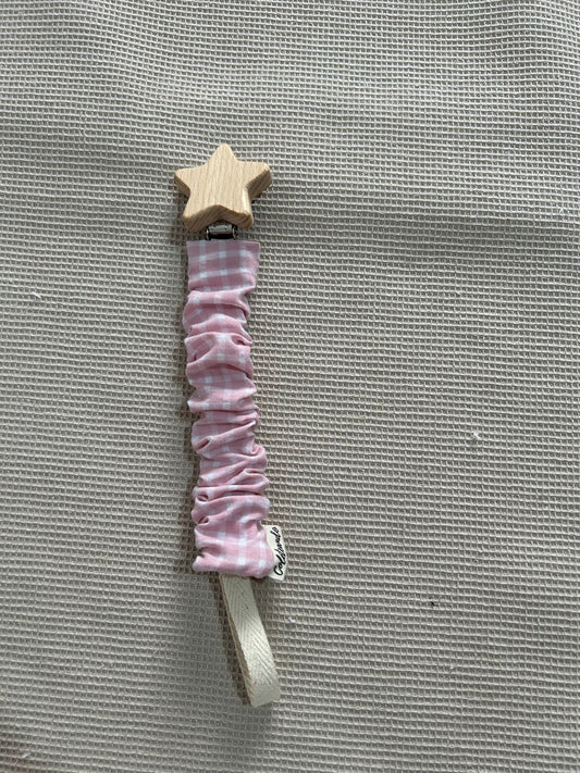 Chupetero cuadro rosa