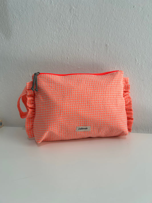 Neceser volante naranja flúor