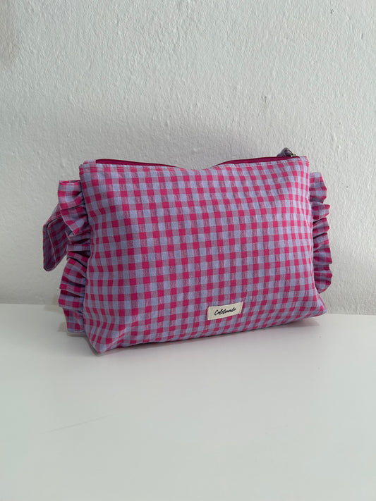 Neceser volante vichy lavanda