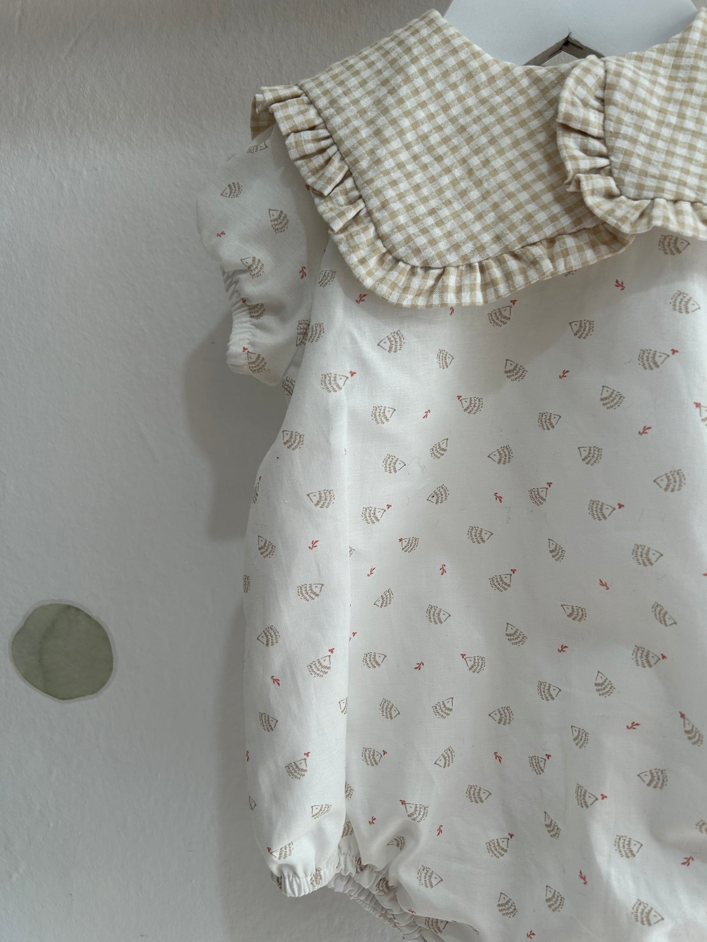 Pelele erizo beige