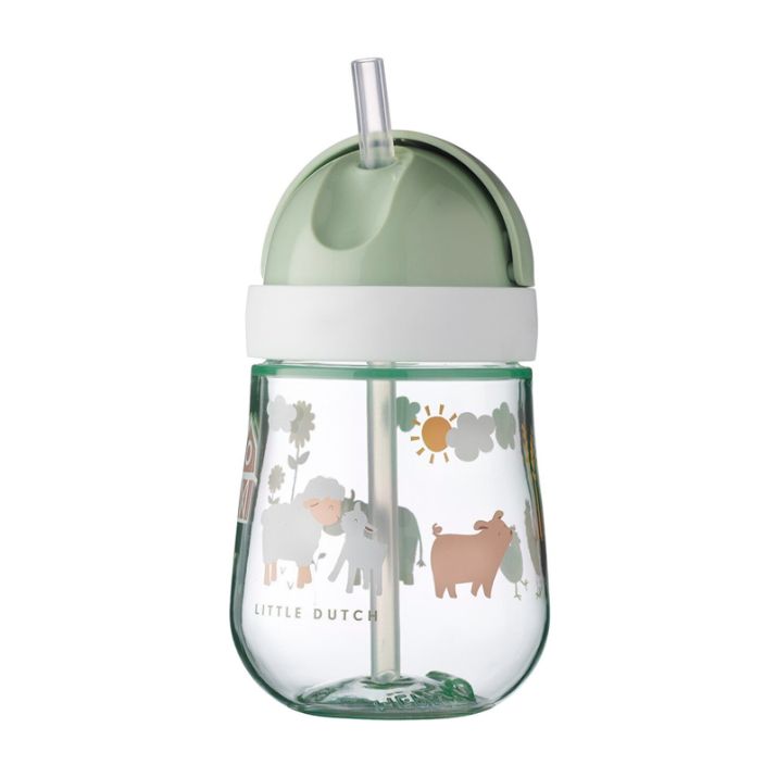 Vaso con pajita Little Farm