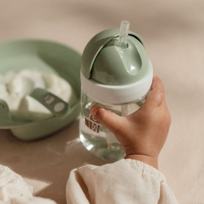 Vaso con pajita Little Farm
